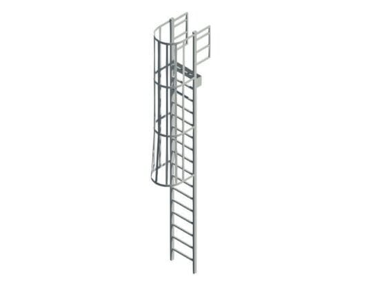 Steel Cage Ladder 532 Revit Family | BIM Library