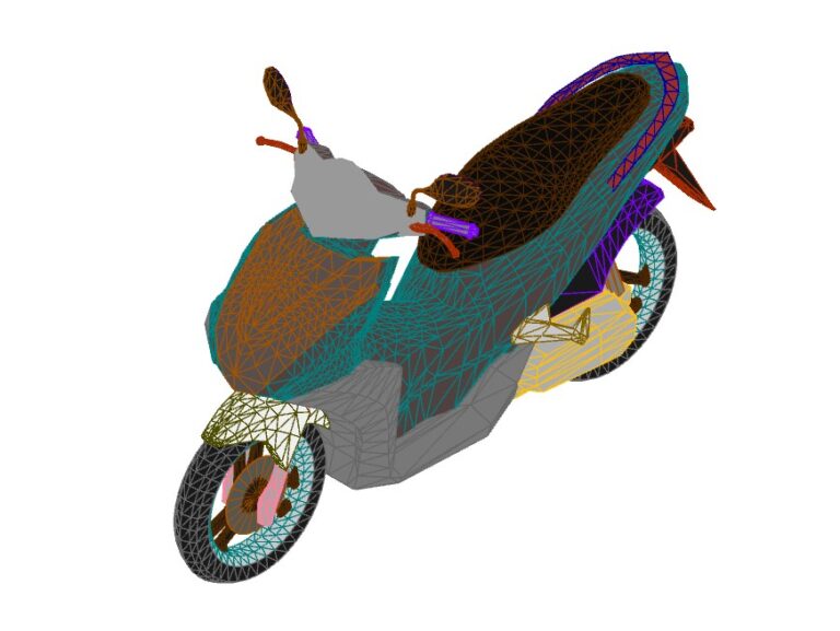 Scooter 3D Revit family