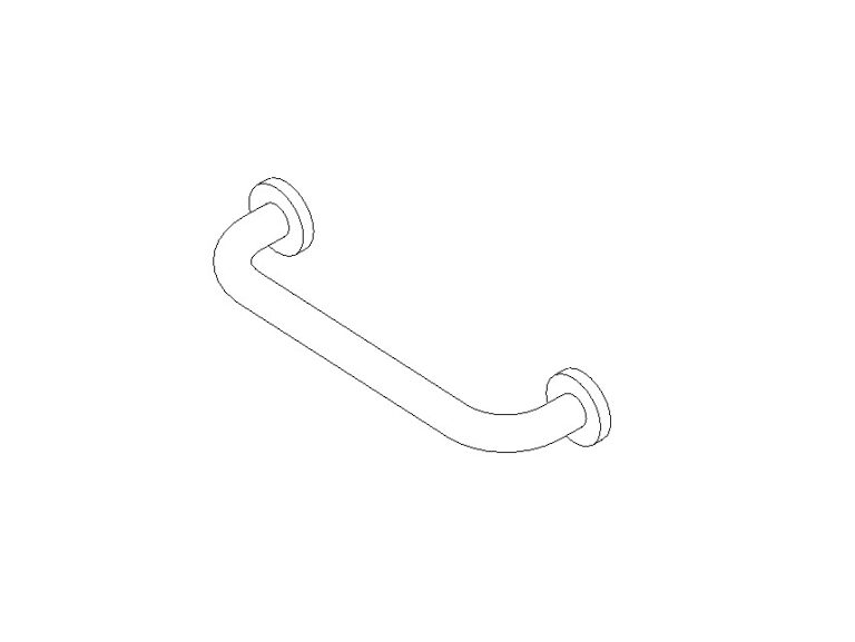 Grab bar ADA 12 inches Revit family