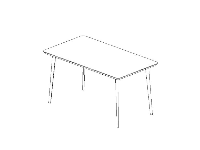 rectangular table