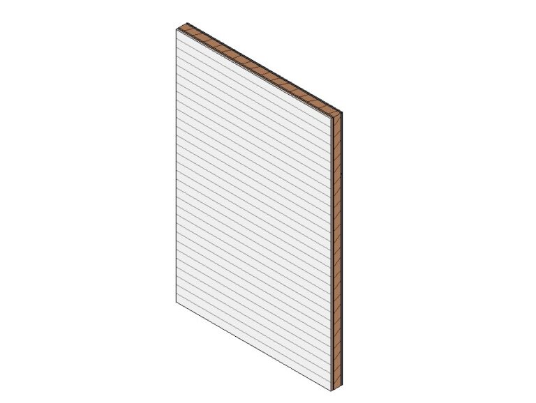 Decorative Slat Wall Panel Revit Family | BIM Library