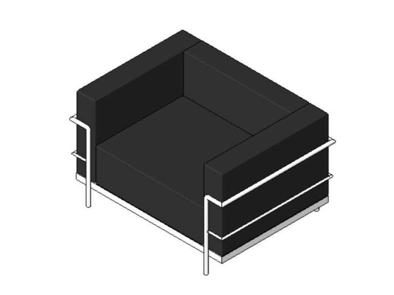 armchair corbusier revit
