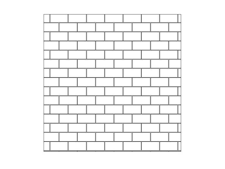 brick fill pattern 8x16