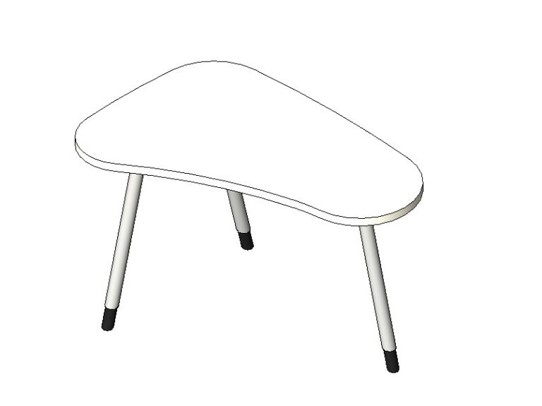 asymmetrical table