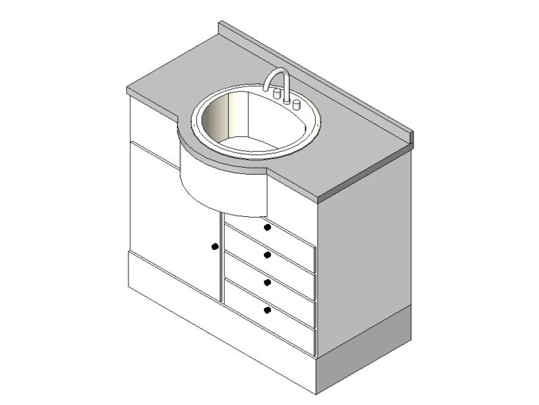 bathroom vanity round sink