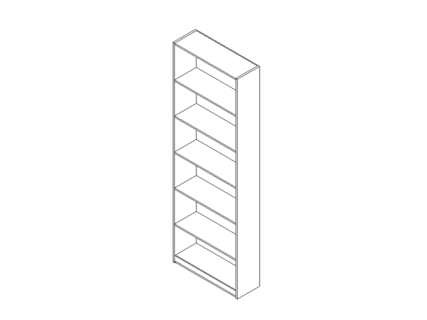 bookcase shelving revit