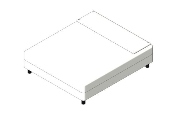 california king bed revit