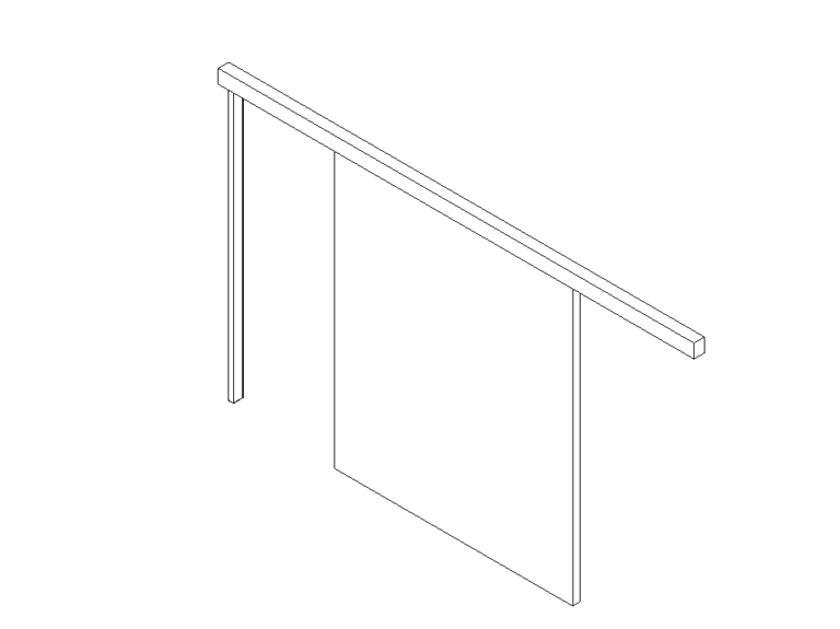 large barn door revit family