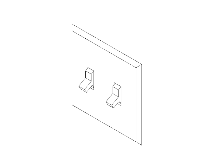 light switch double revit family