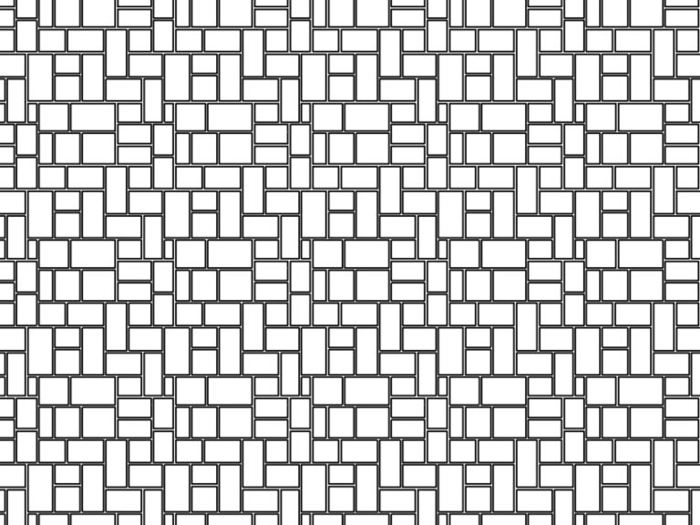 pavers random style fill pattern