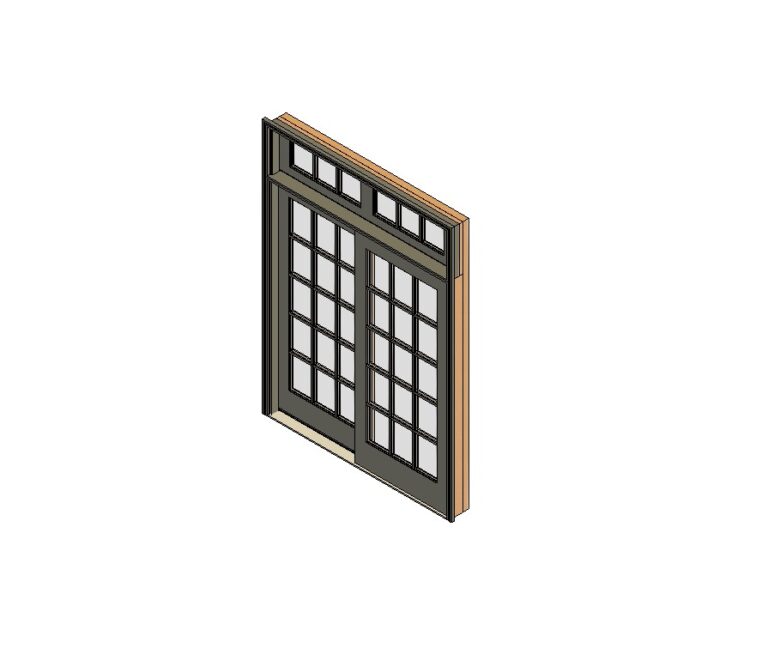sliding door two panels