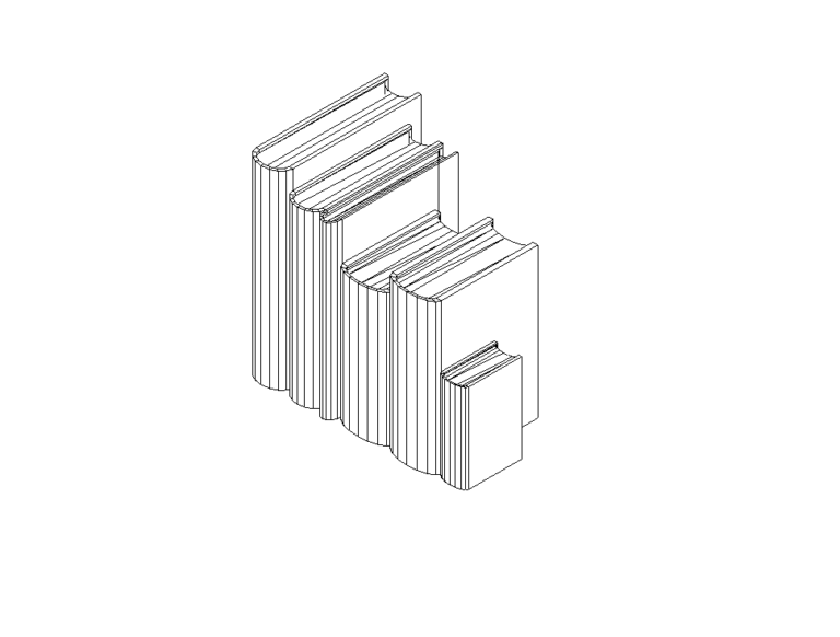 Books Mix Sizes Revit Family