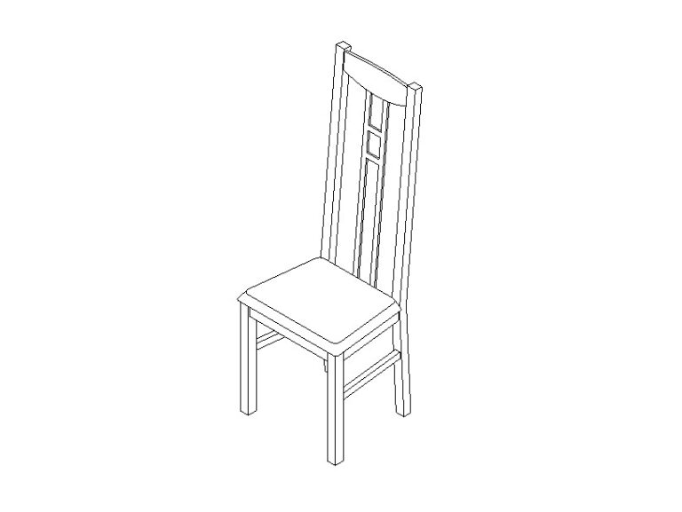 Chair dining Revit family