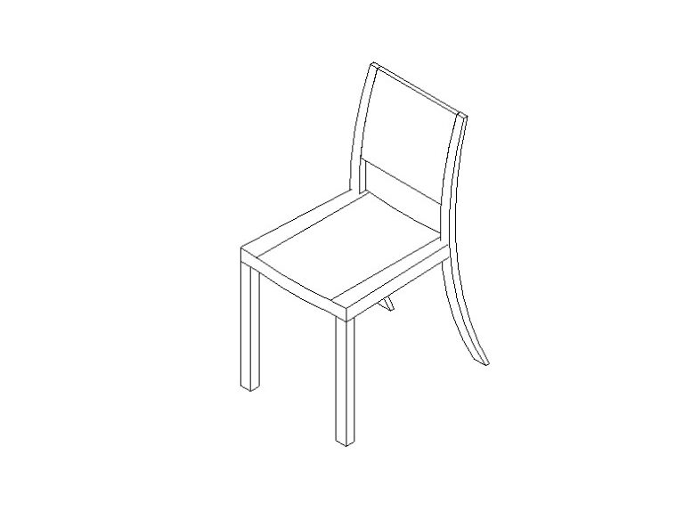 Chair Dining Wood Revit family