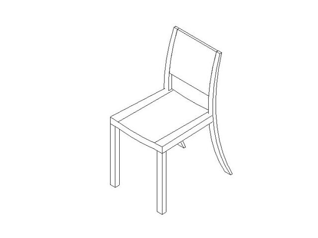 Chair Dining Wood Revit family