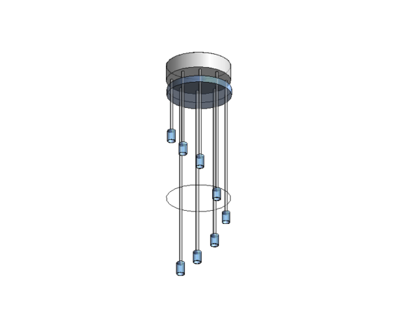 Chandelier Cascading Revit Family