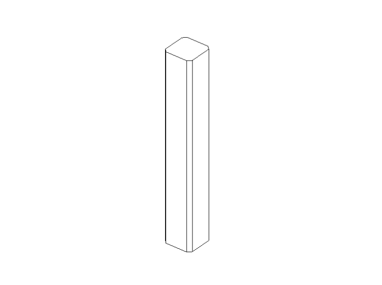 Column Chamfered revit family