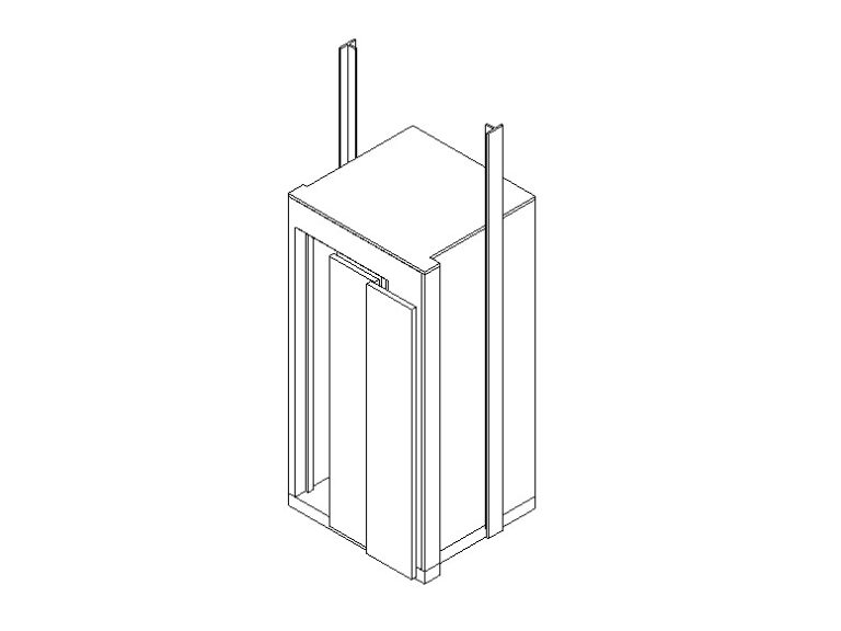 Elevator Electric Lift-4 Person Revit Family