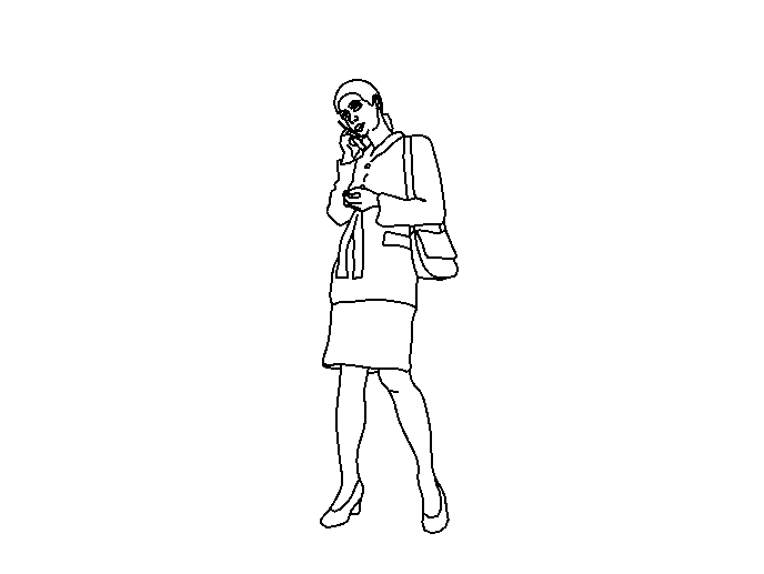 Entourage Woman 2D Revit