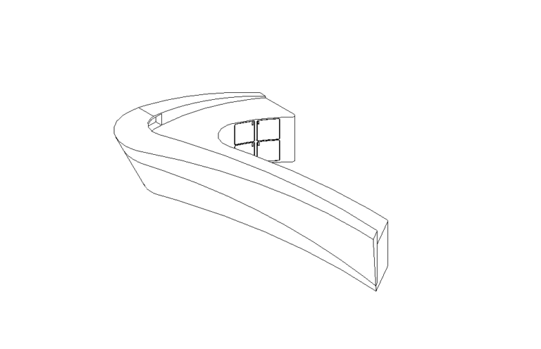 Reception Desk High-End Revit Family