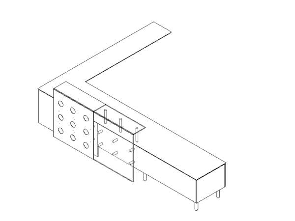 Reception Desk Modern Revit