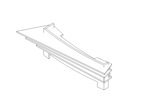 Reception Desk Modern 2 revit family