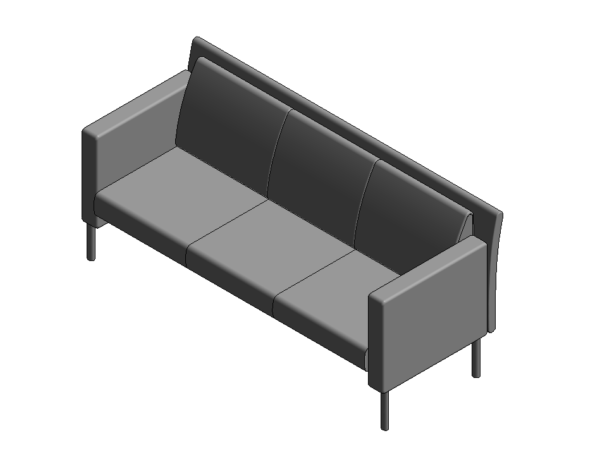 Sofa Coalesse Revit