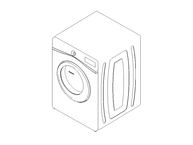 Washing Machine 2 Revit Family