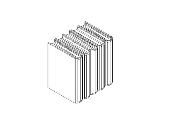 books vertical revit family