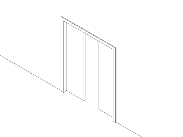 Revit double door pocket