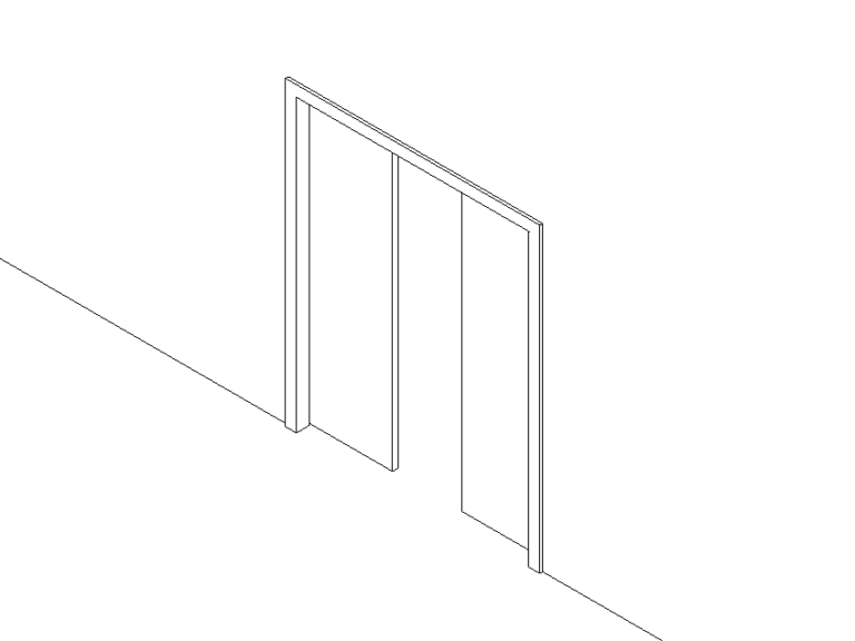 Revit double door pocket