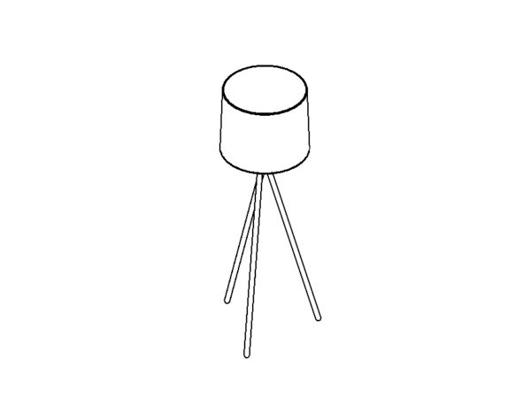 Modern floor lamp Revit family