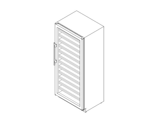 Refrigerator wine cooler Revit tall