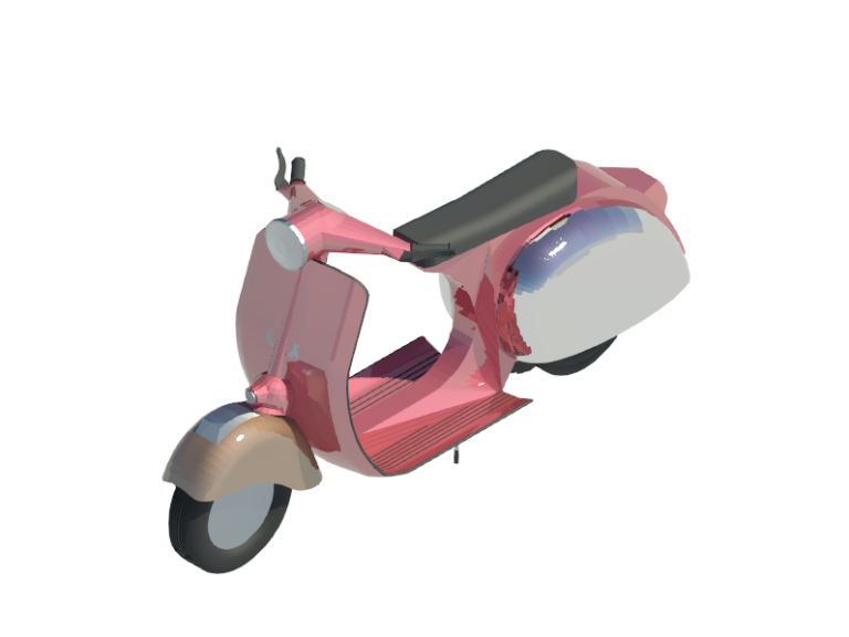 vespa scooter revit family