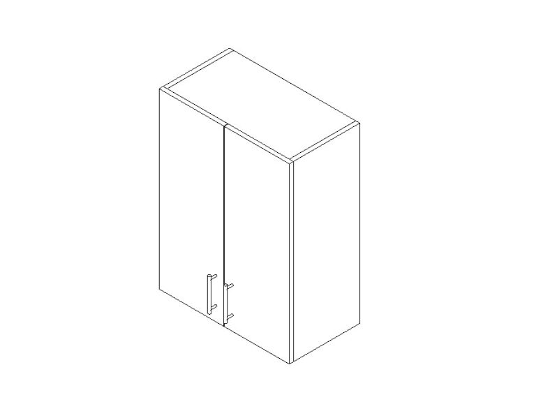 Cabinet wall mount -two doors Revit family