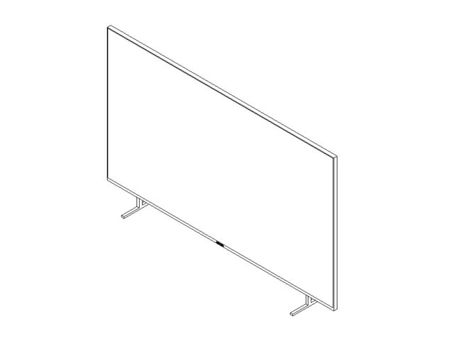 tv led flat screen revit family