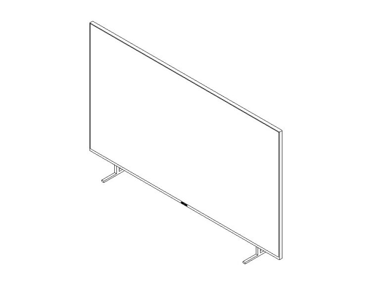 tv led flat screen revit family