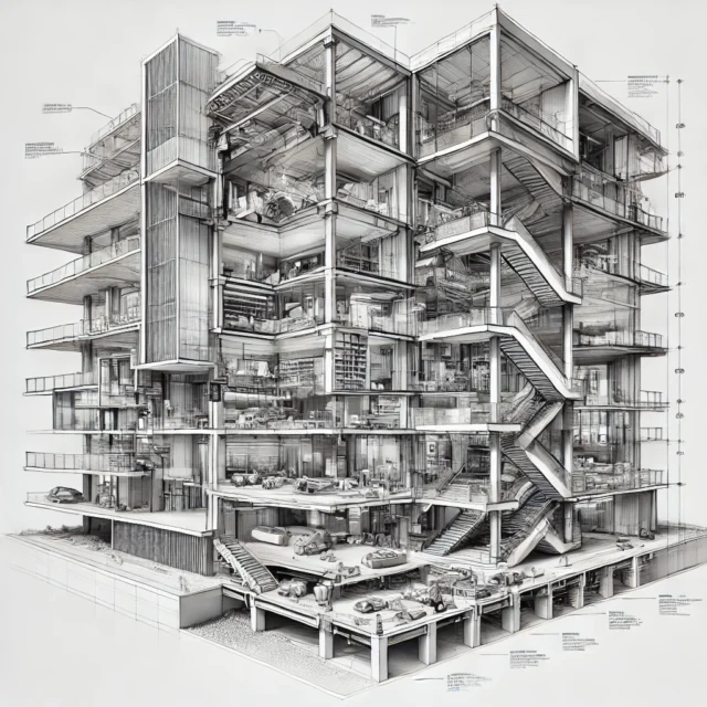 building 3d section