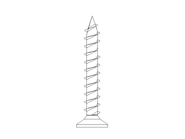 2D gypsum board screw Revit family for detailing