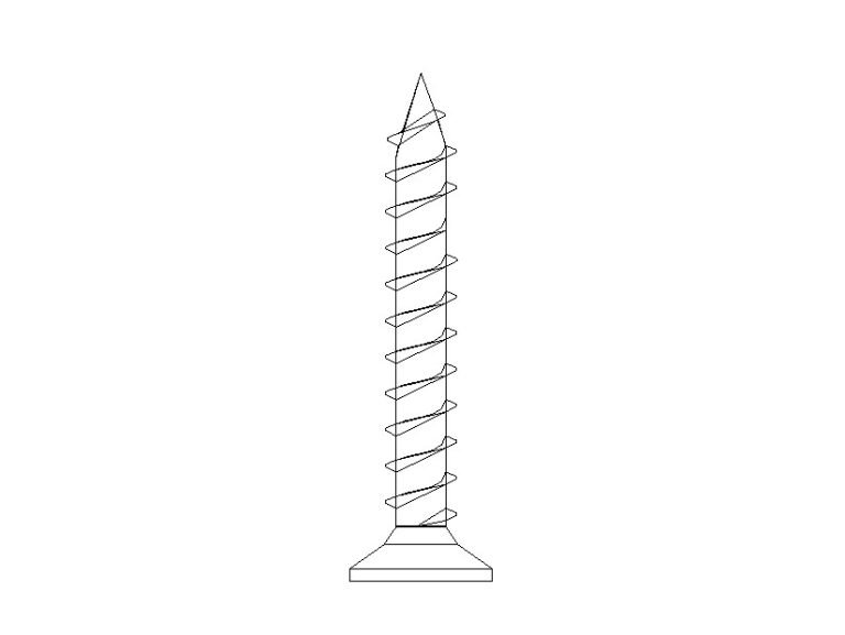 2D gypsum board screw Revit family for detailing