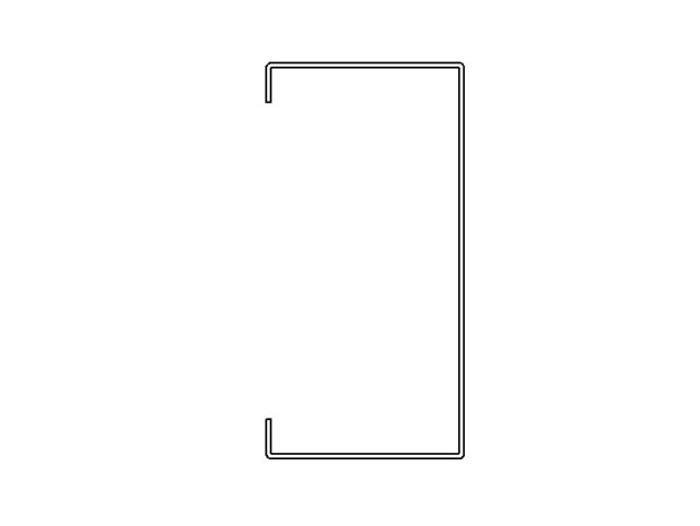 2D metal stud profile section Revit family