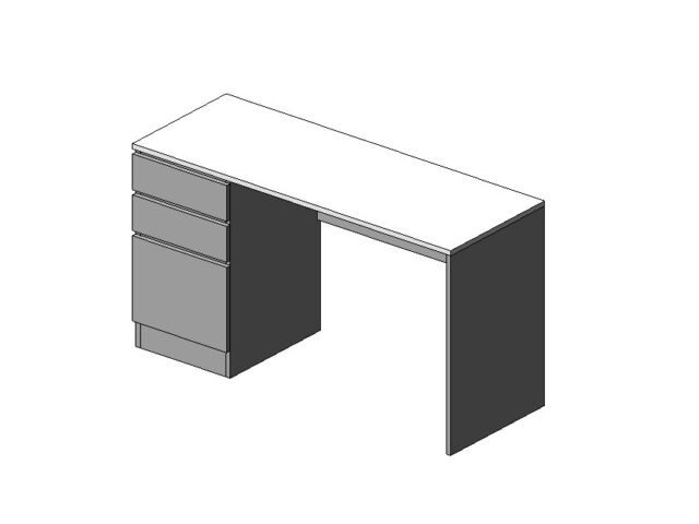 Study desk for home simple Revit family