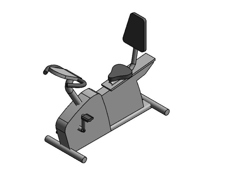 exercise bike gym equipment revit family 3d