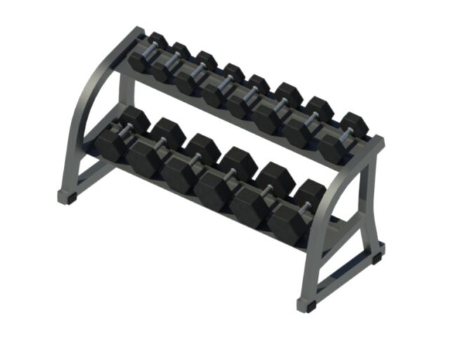 dumbell weight rack double revit family 3d