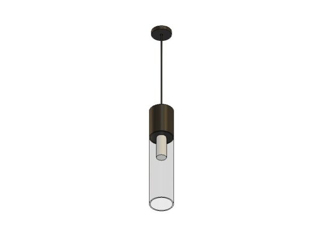 Pendant Light Cylinder Glass Metal