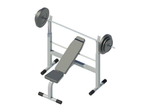 Press Bench Integrated With Squat Rack