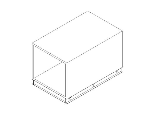 Air Handling Unit AHU Empty Section - Horizontal