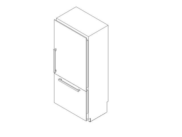 Refrigerator Built-In Bottom Freezer High-end