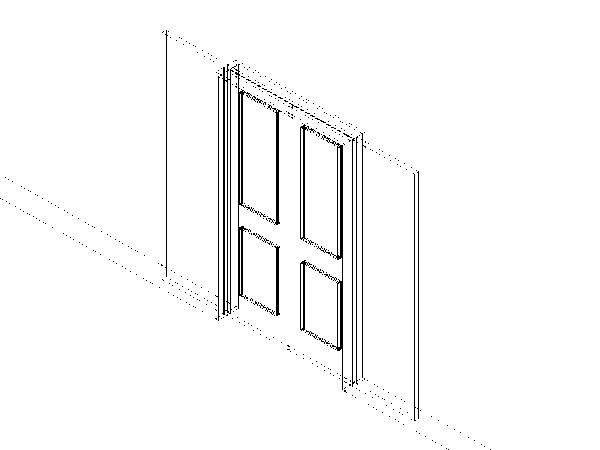 Pocket Door Double Panel