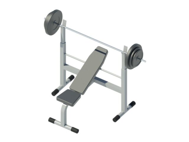 Press Bench Integrated With Squat Rack